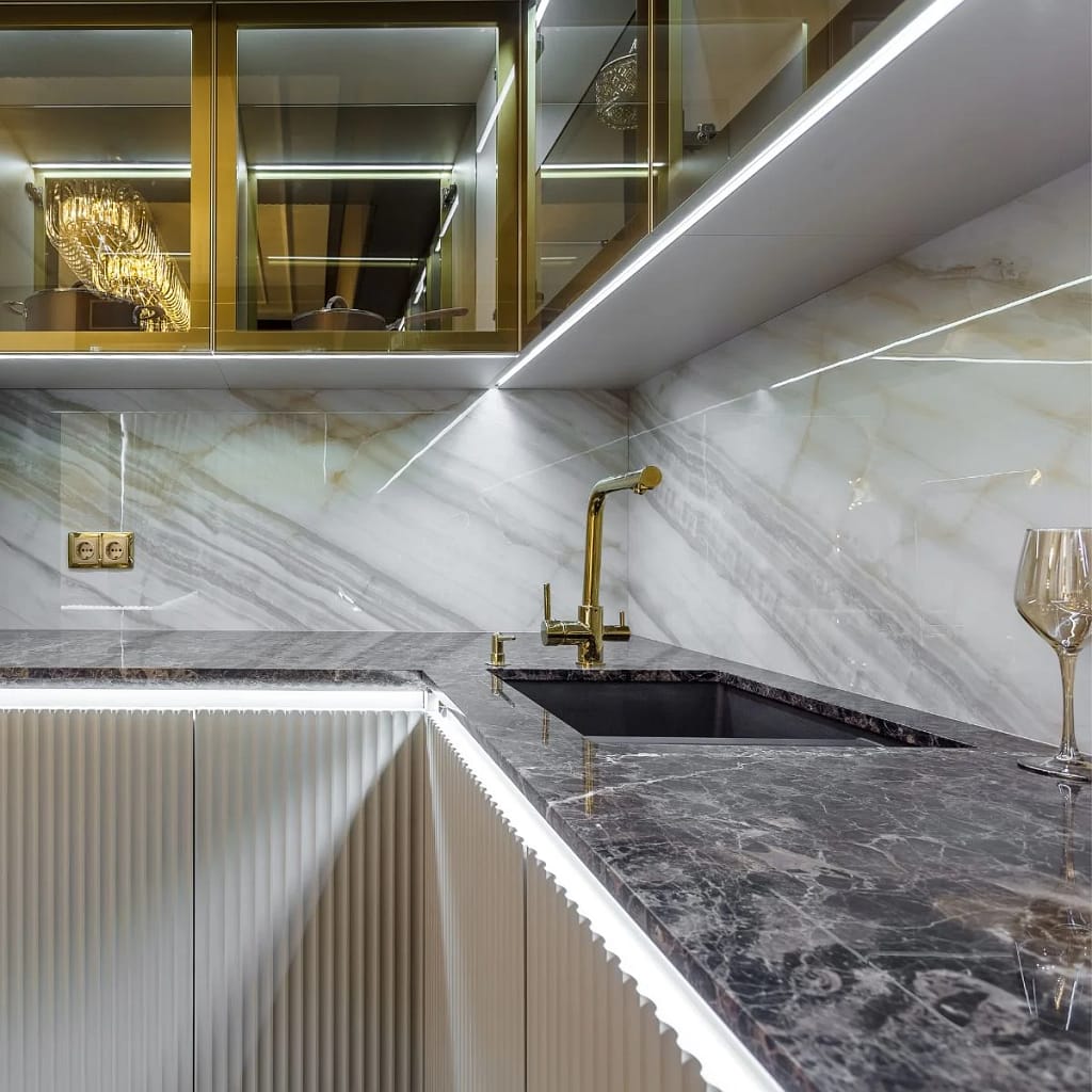 Italian Style Luxury Kitchen Granite Worktops