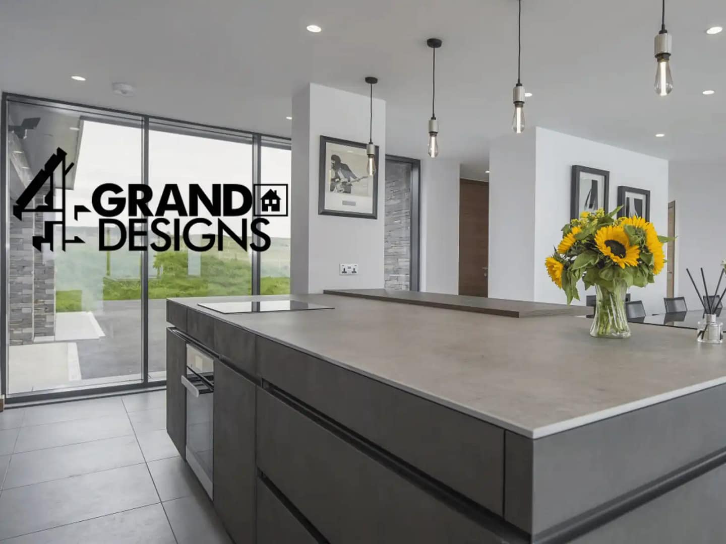 Channel 4 Grand Designs Ceramic Stone Worktop Fitted By Yorkshire Worktop Supplier