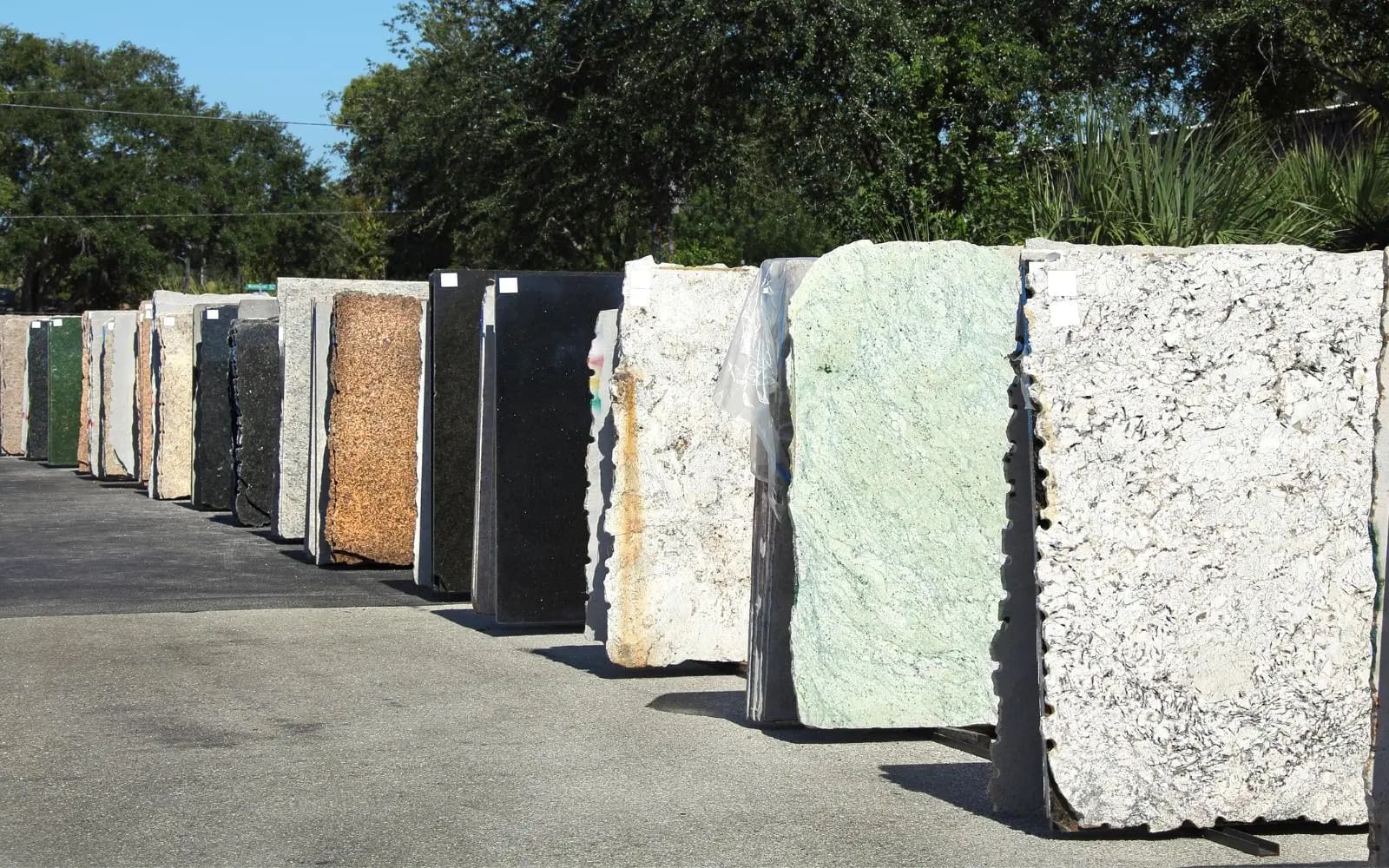 Granite And Quartz Surfaces In Yorkshire Workshop Yard