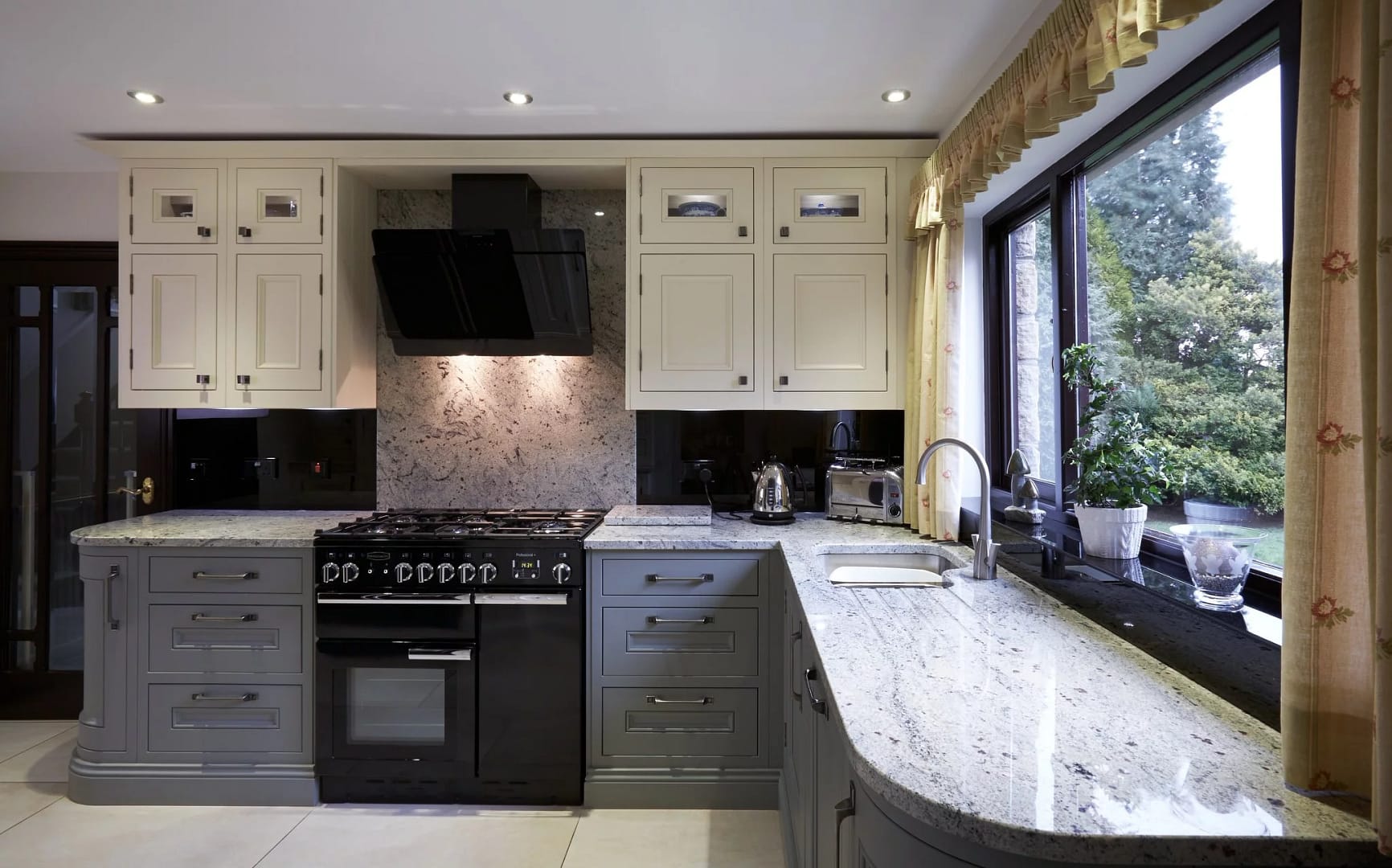 Grey Granite Kitchen Counter