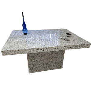 Grey Quartz Tuscan Dining Table