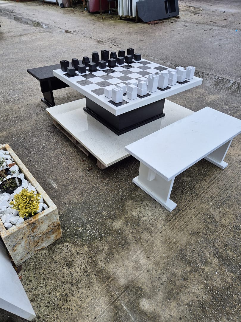 Granite And Quartz Giant Chess Set - Image 3